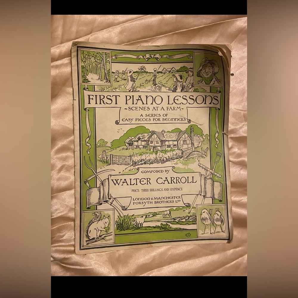 Vintage My First Piano Lessons Sheet Music #8539